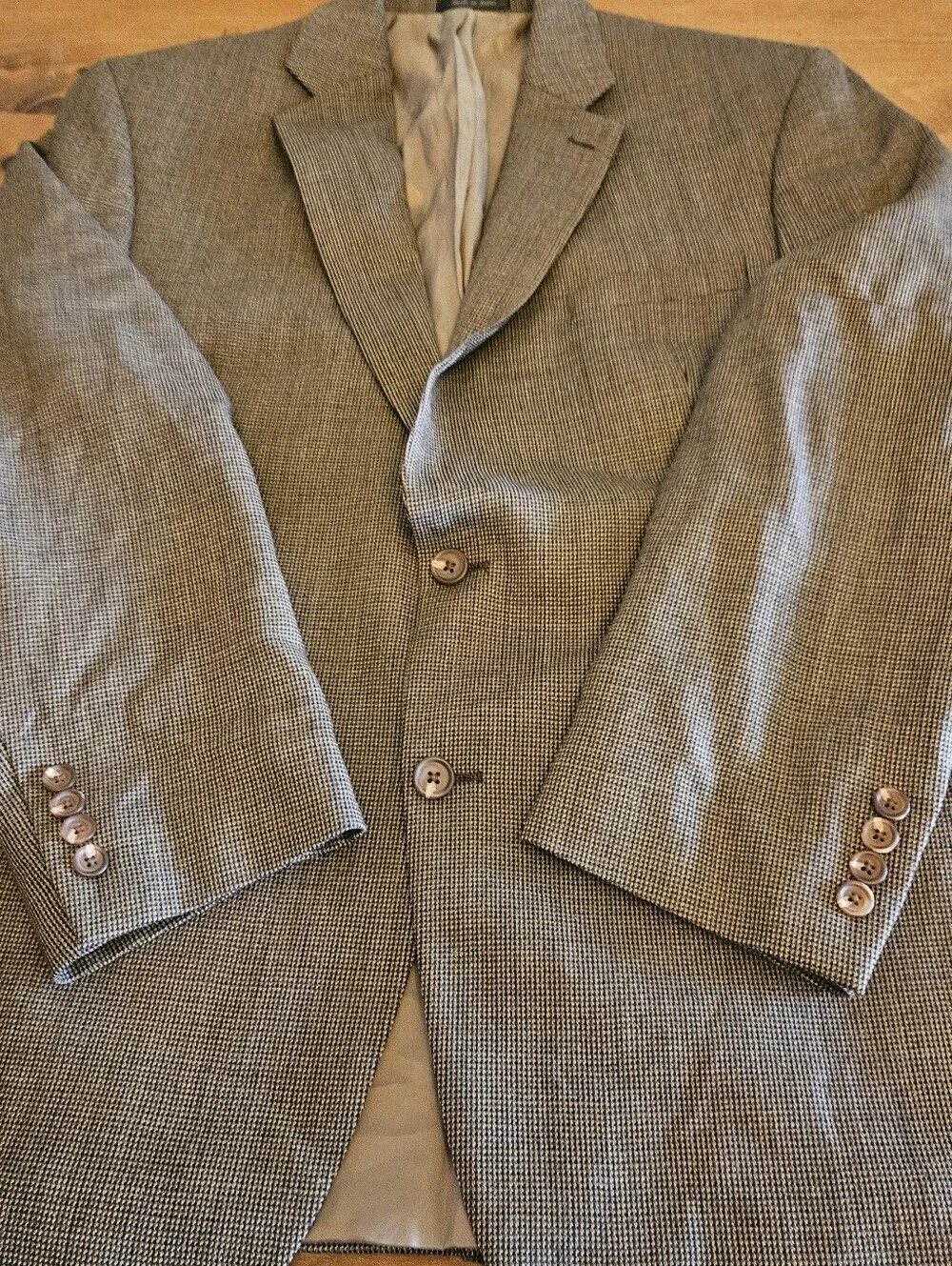 Lauren Ralph Lauren Brown Wool Tweed Men's Blazer Size 43R